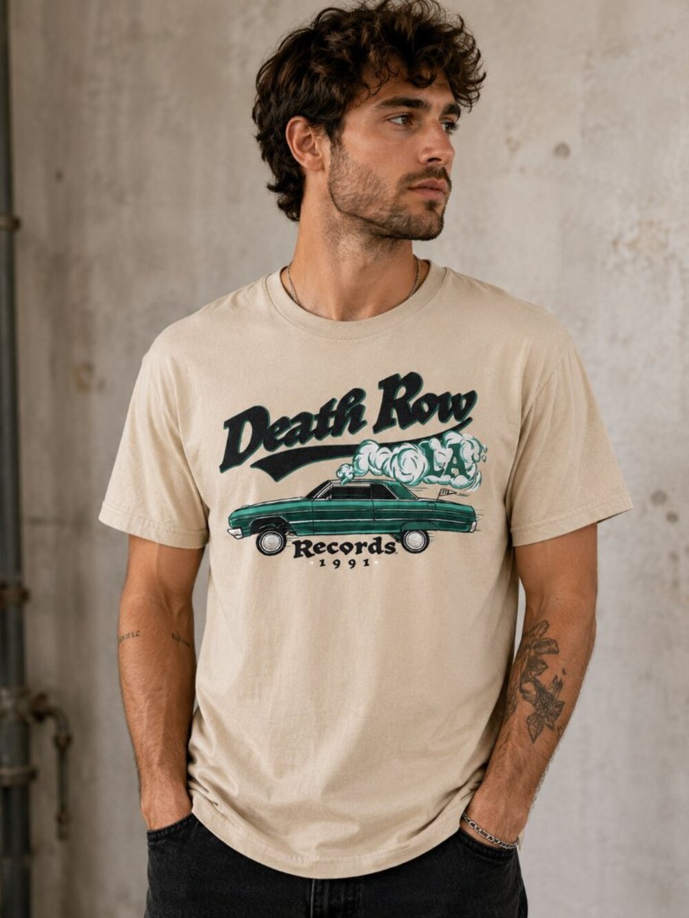 Death Row Records Lowrider Graphic Tee Men's Medium